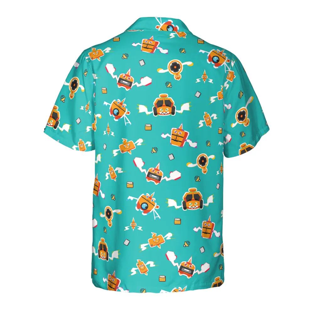 Pixel Rotom Electric Pokemon Hawaiian Shirt - 3
