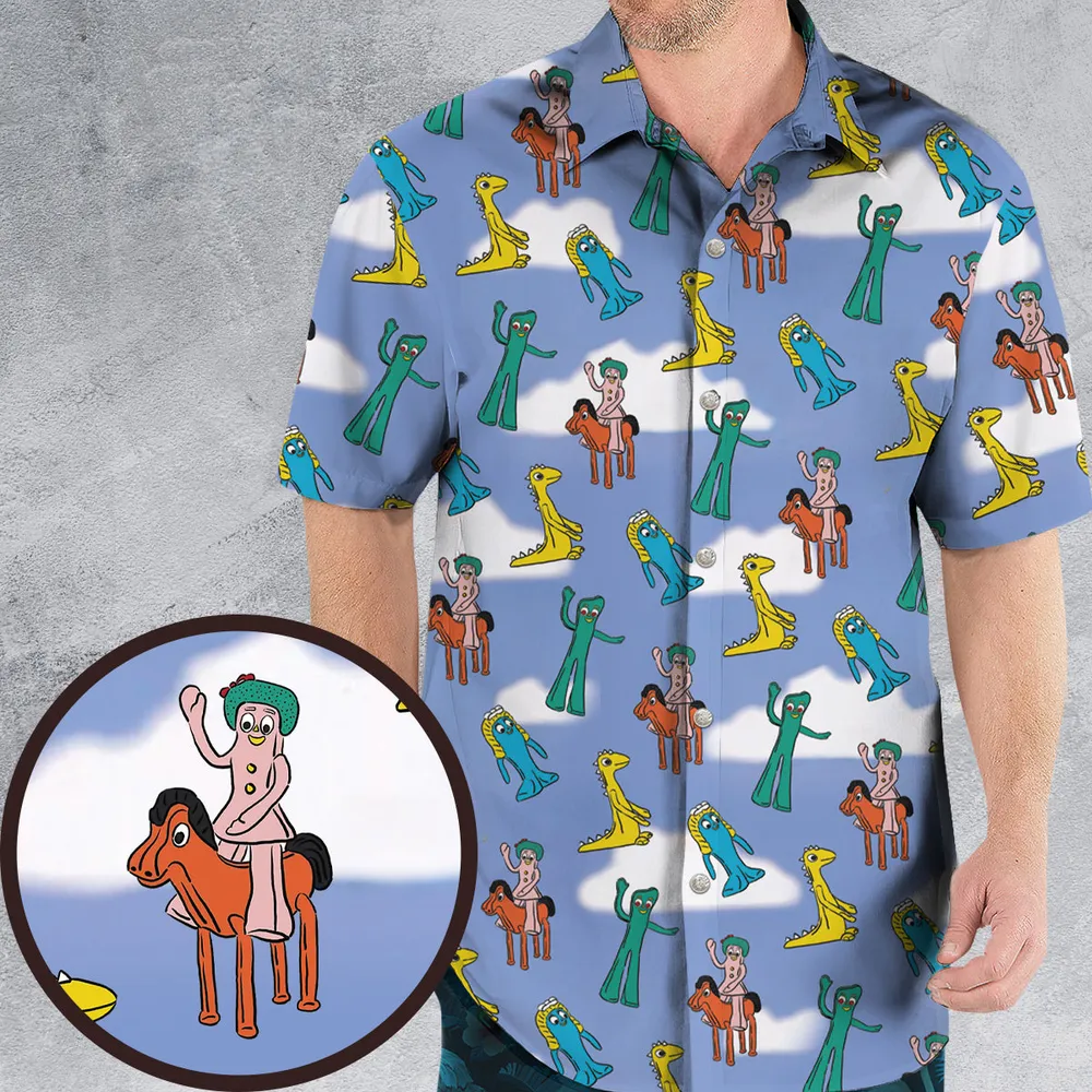 Gumby Characters Hawaiian Shirt - 1