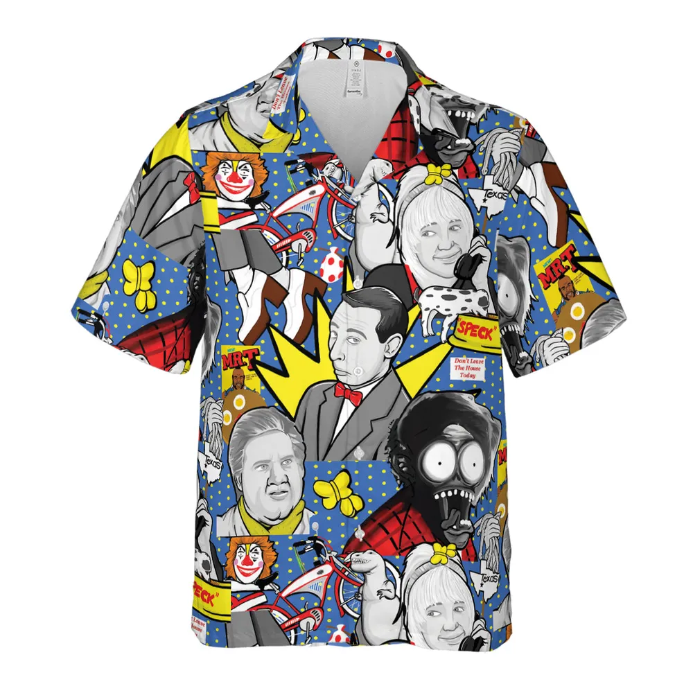Don't Leave The House Today Pee Wee's Big Adventure Hawaiian Shirt - 2