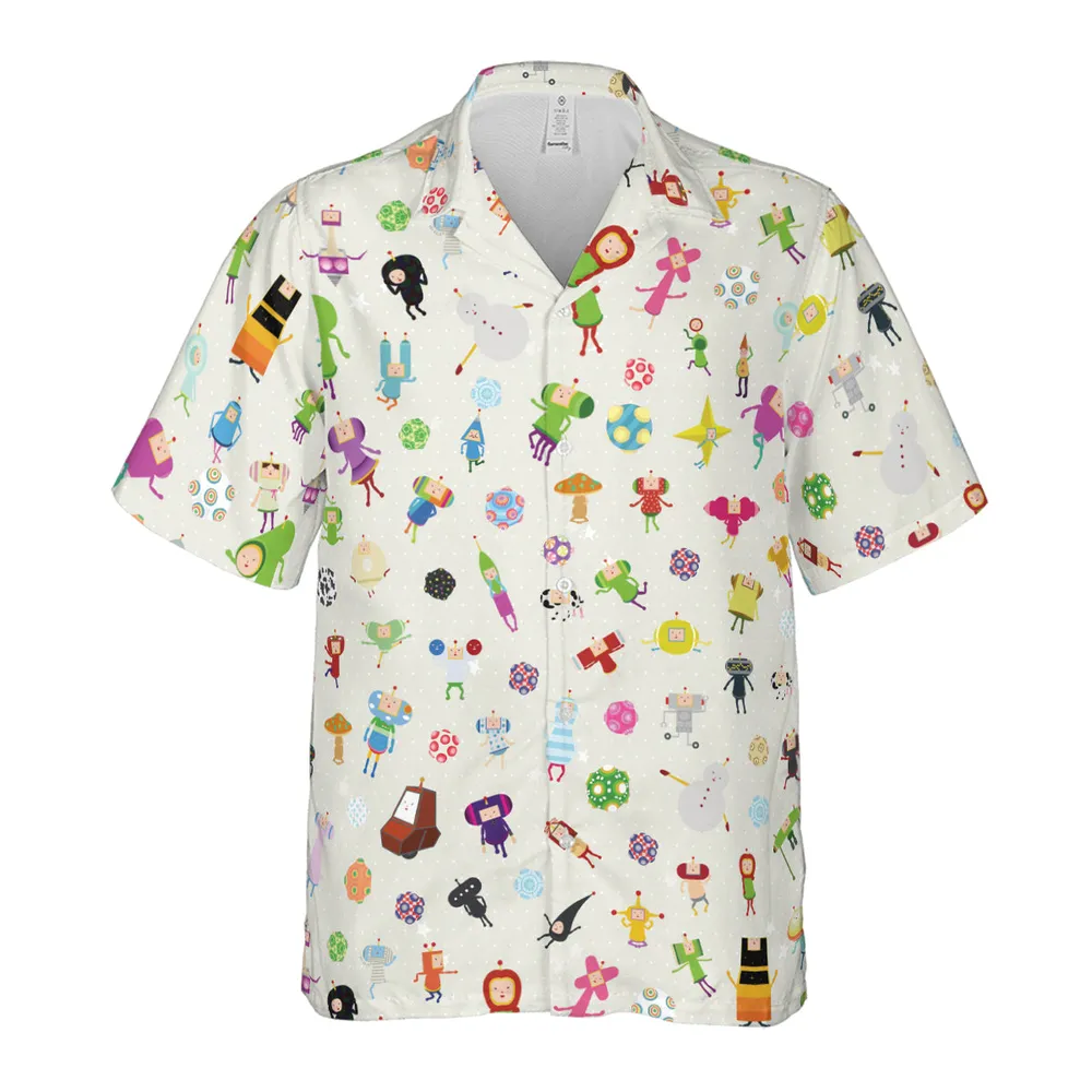 Cute Characters Katamari Hawaiian Shirt - 2
