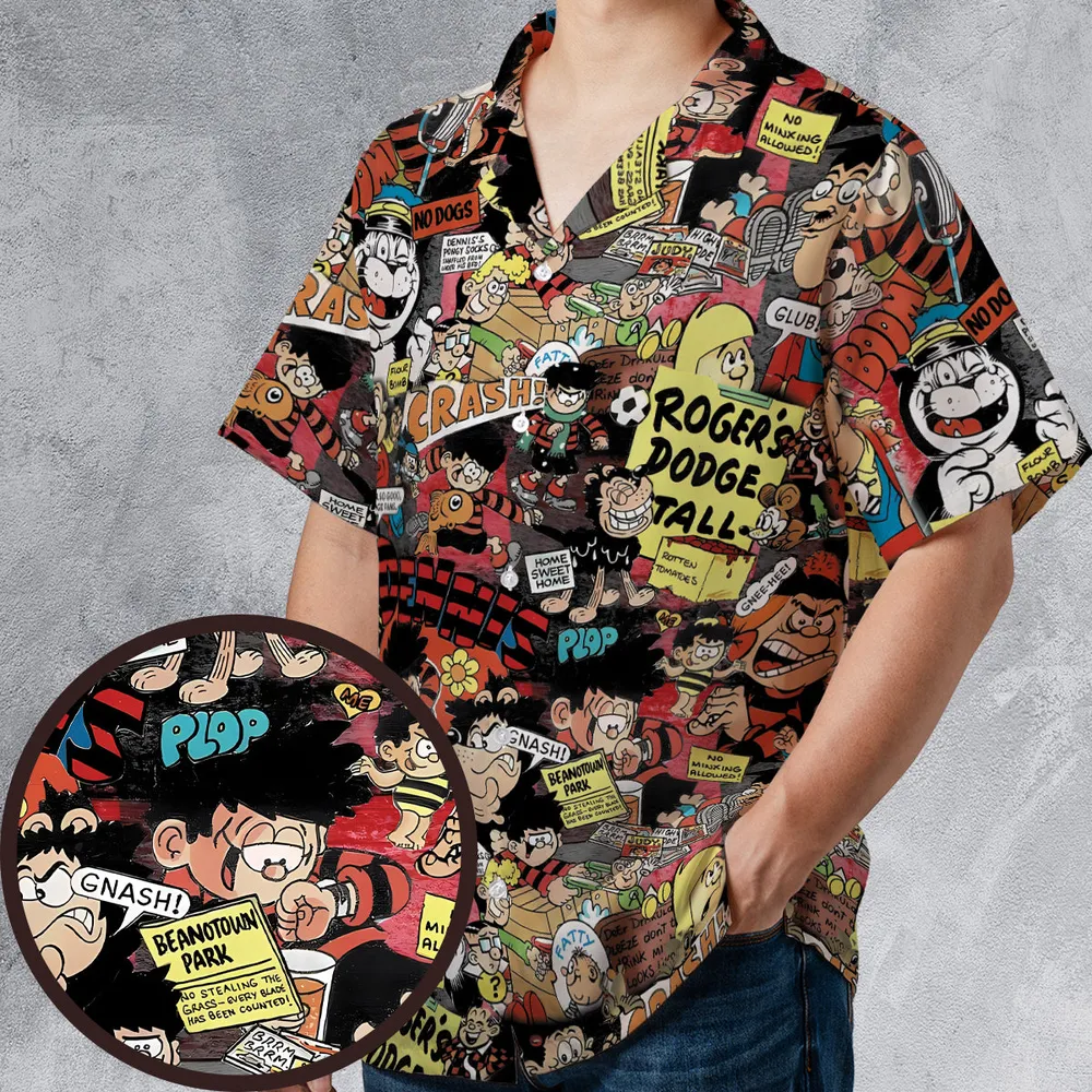 Retro Rebel Beano Hawaiian Shirt - 1