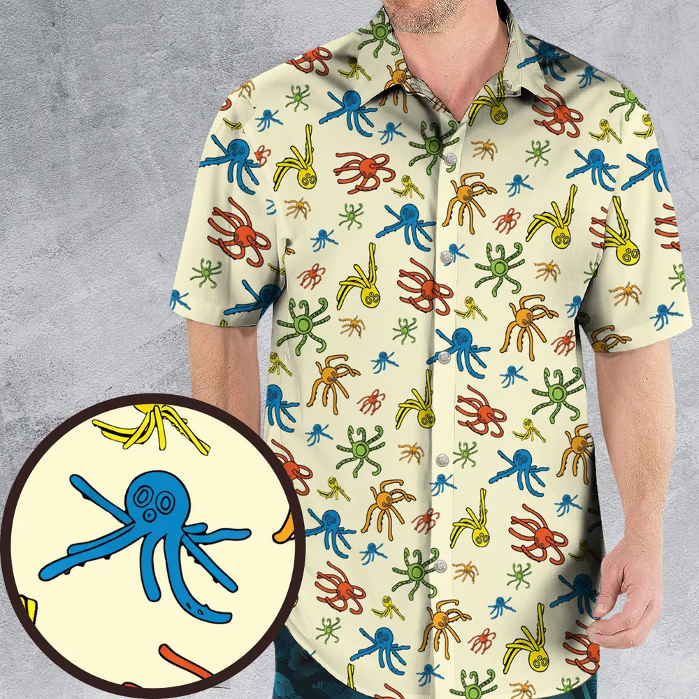 Walks Creeps Tumbles Wacky Wallwalkers Hawaiian Shirt - 1
