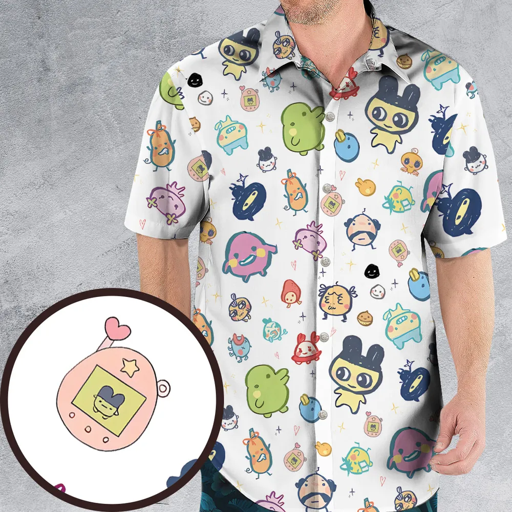Digital Pets Tamagotchi Hawaiian Shirt - 1