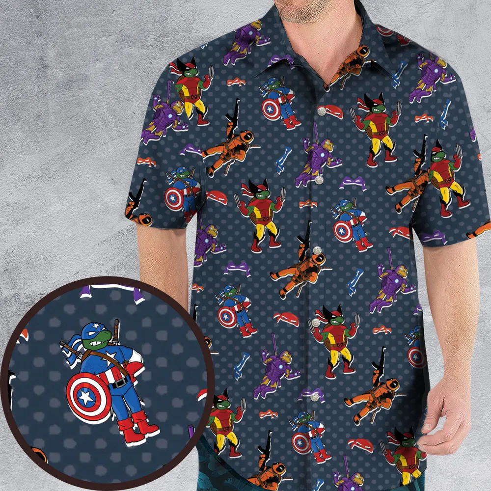 Super Turtles TMNTHawaiian Shirt - 1