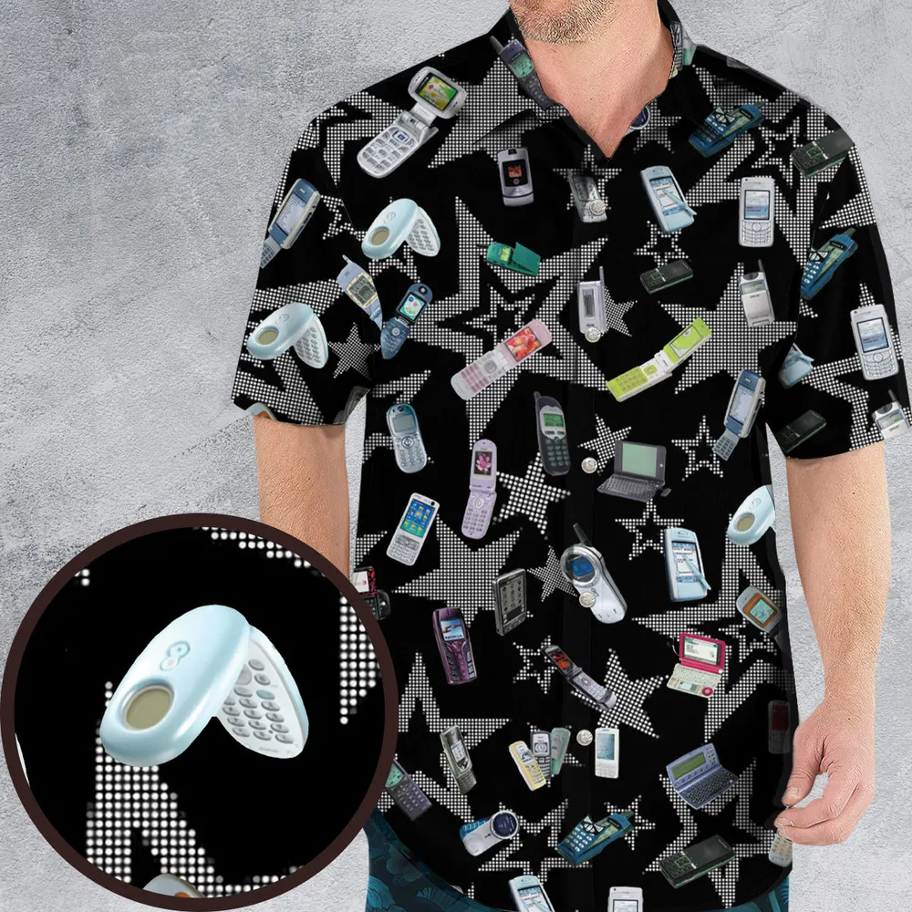 Retro Futurism Hawaiian Shirt - 1
