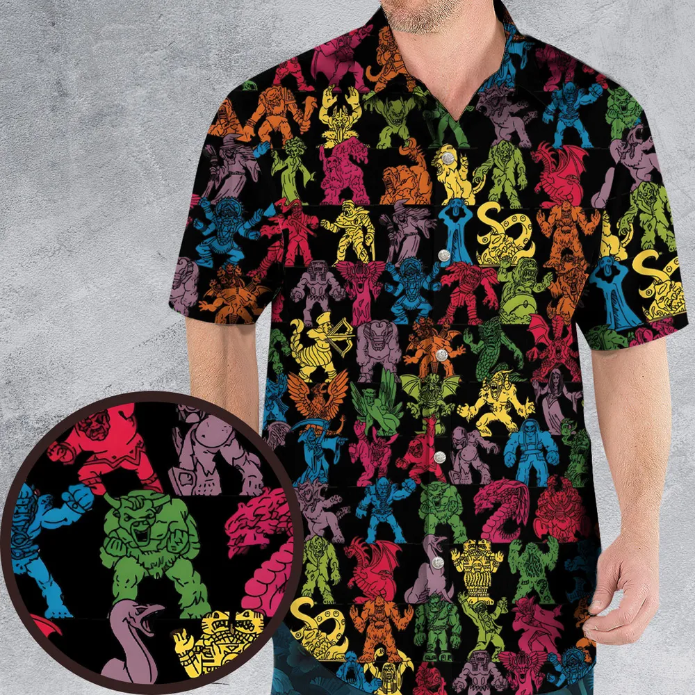 Cool Collection Monter In My Pocket Haunted Hawaiian Shirt - 1