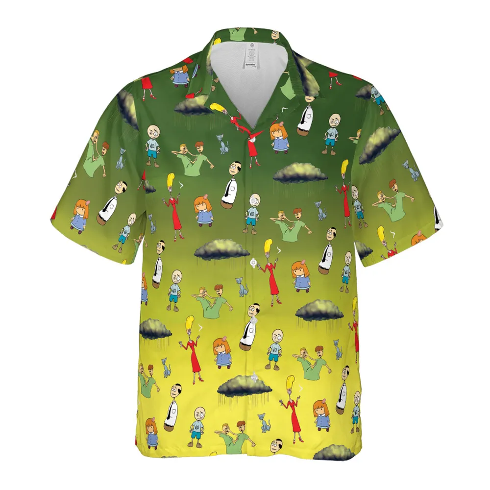 The Oblongs Retro TV Show Hawaiian Shirt - 2