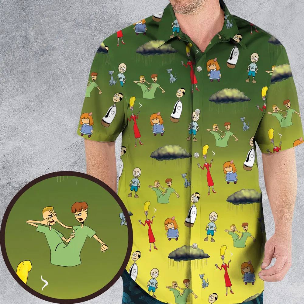 The Oblongs Retro TV Show Hawaiian Shirt - 1