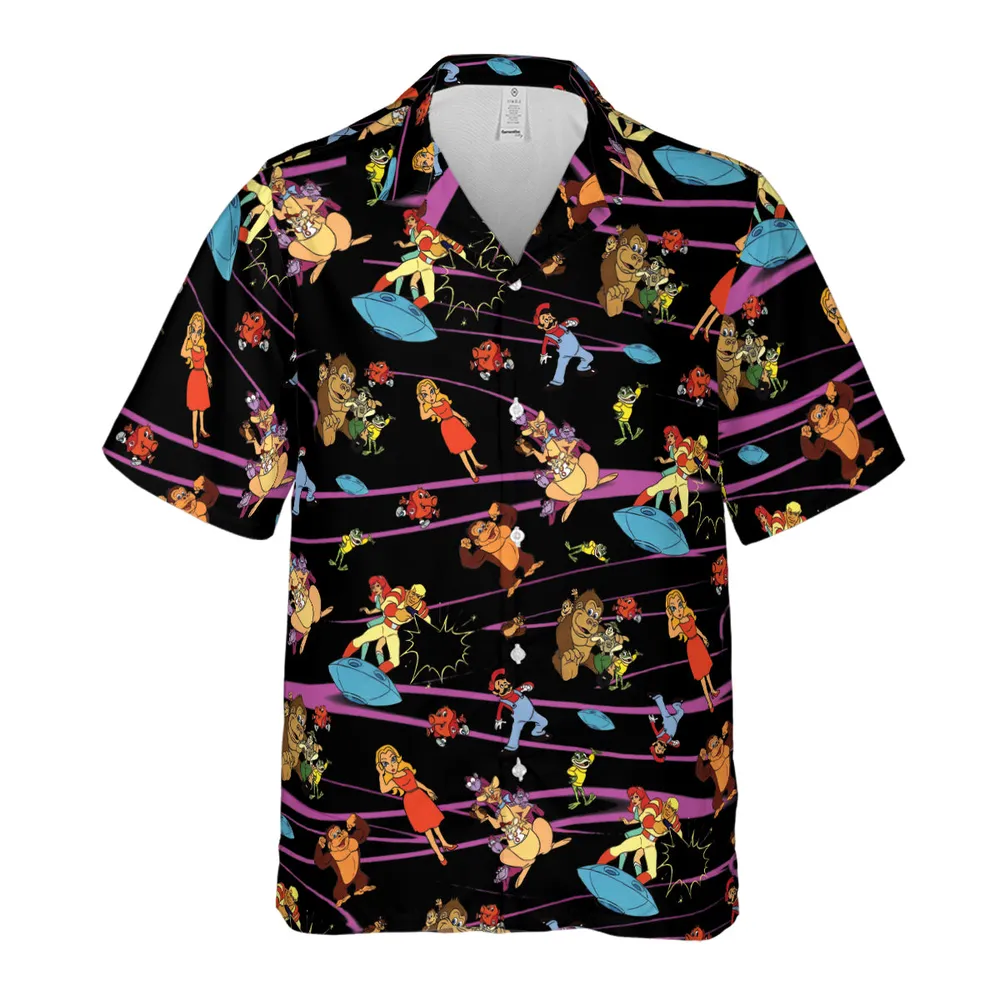 Saturday Supercade Characters Hawaiian Shirt - 2