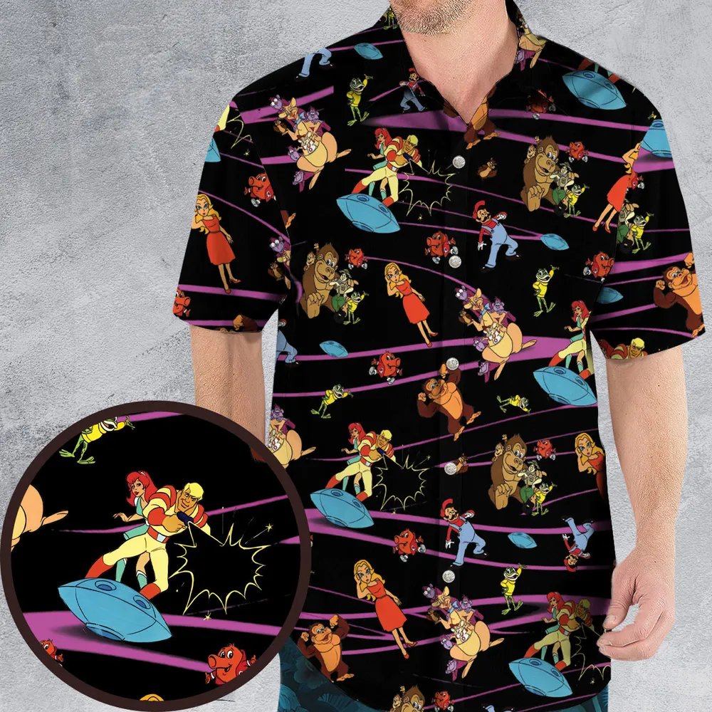 Saturday Supercade Characters Hawaiian Shirt - 1