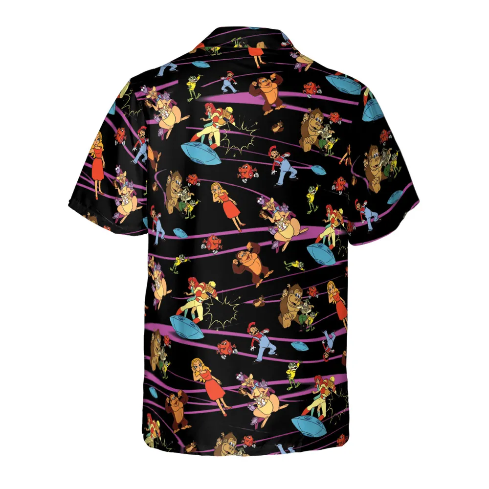 Saturday Supercade Characters Hawaiian Shirt - 3