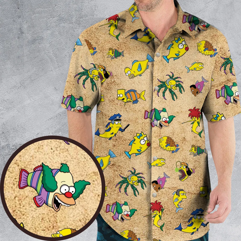 Shrimpsons The Simpsons Hawaiian Shirt - 1