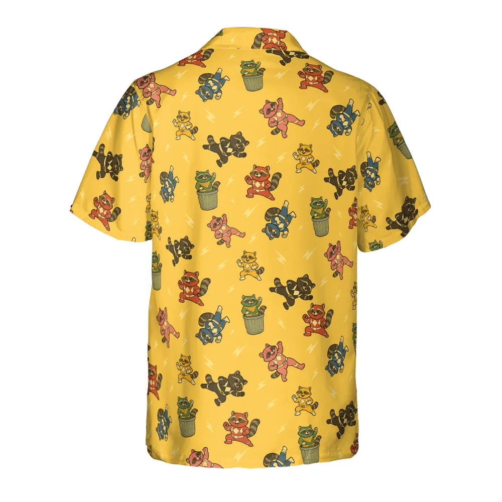Morphin Time Trash Panda Hawaiian Shirt - 3