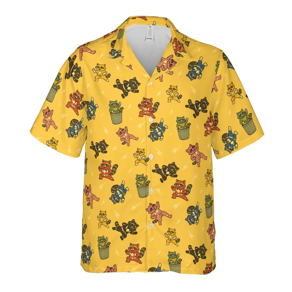 Morphin Time Trash Panda Hawaiian Shirt - 2