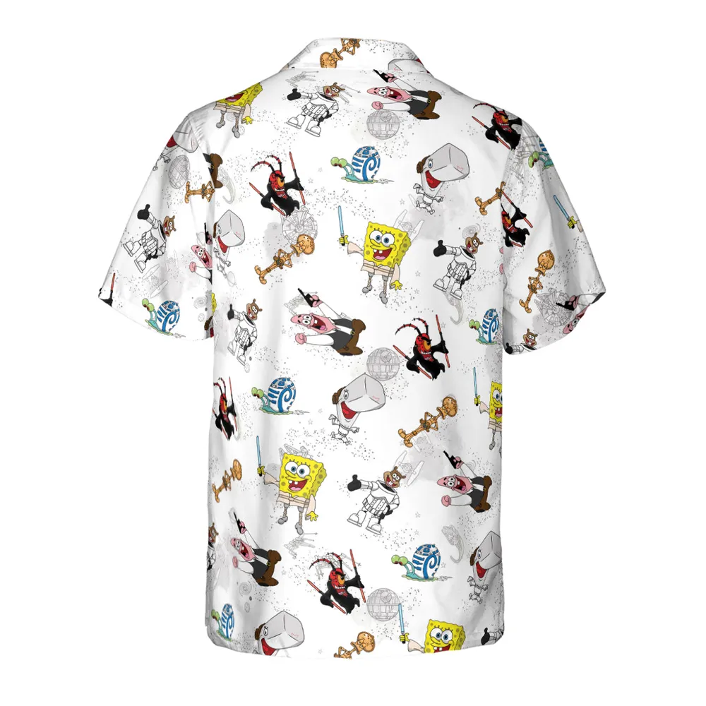 Sponge Jedi Hawaiian Shirt - 3