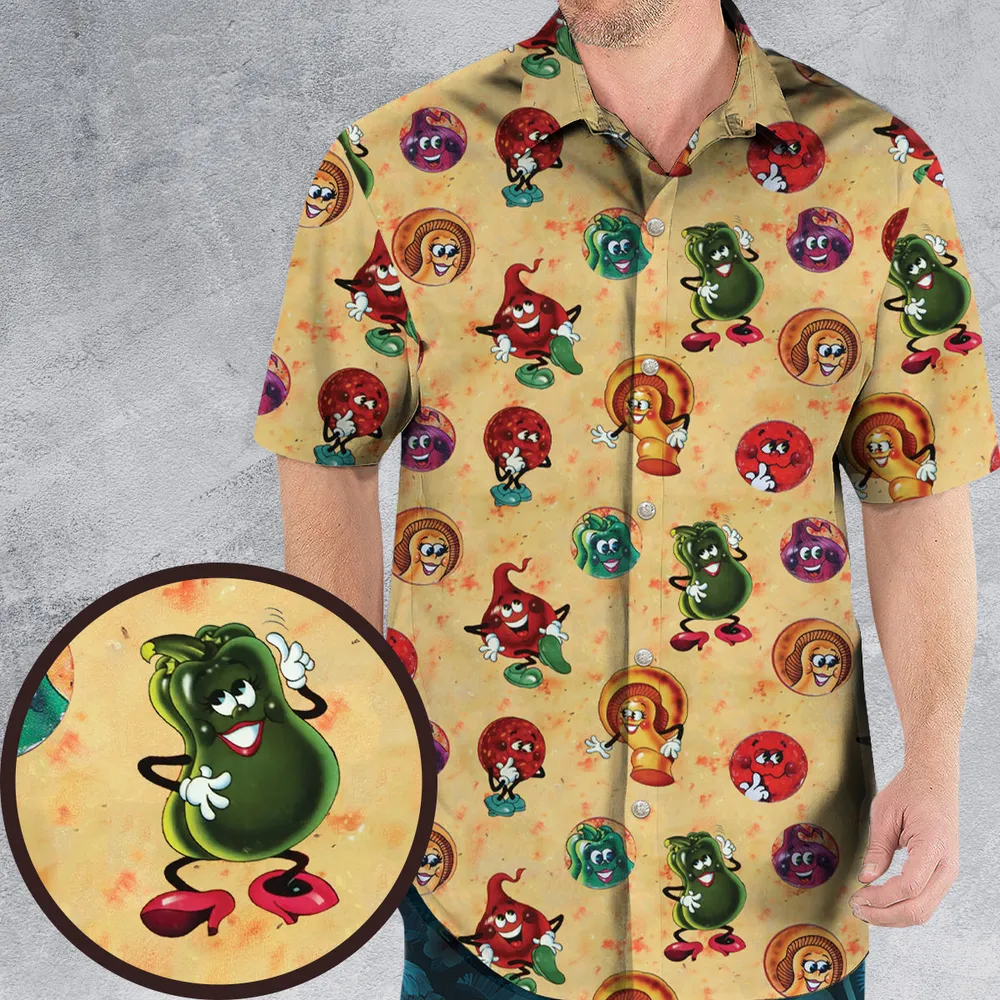 Old Board Game Pizza Party Hawaiian Shirt - 1