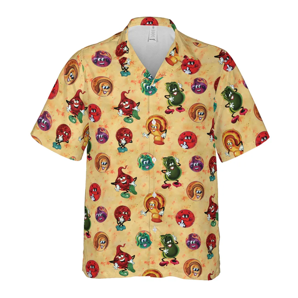 Old Board Game Pizza Party Hawaiian Shirt - 2