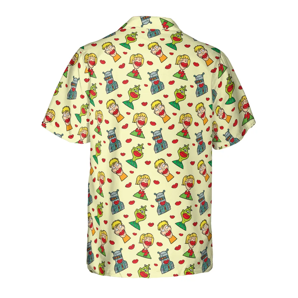 Wack-O-Wax Wax Lips Hawaiian Shirt - 3