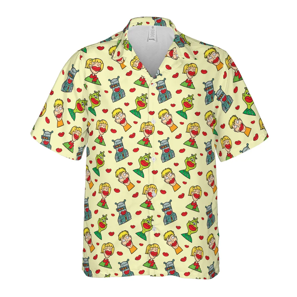 Wack-O-Wax Wax Lips Hawaiian Shirt - 2