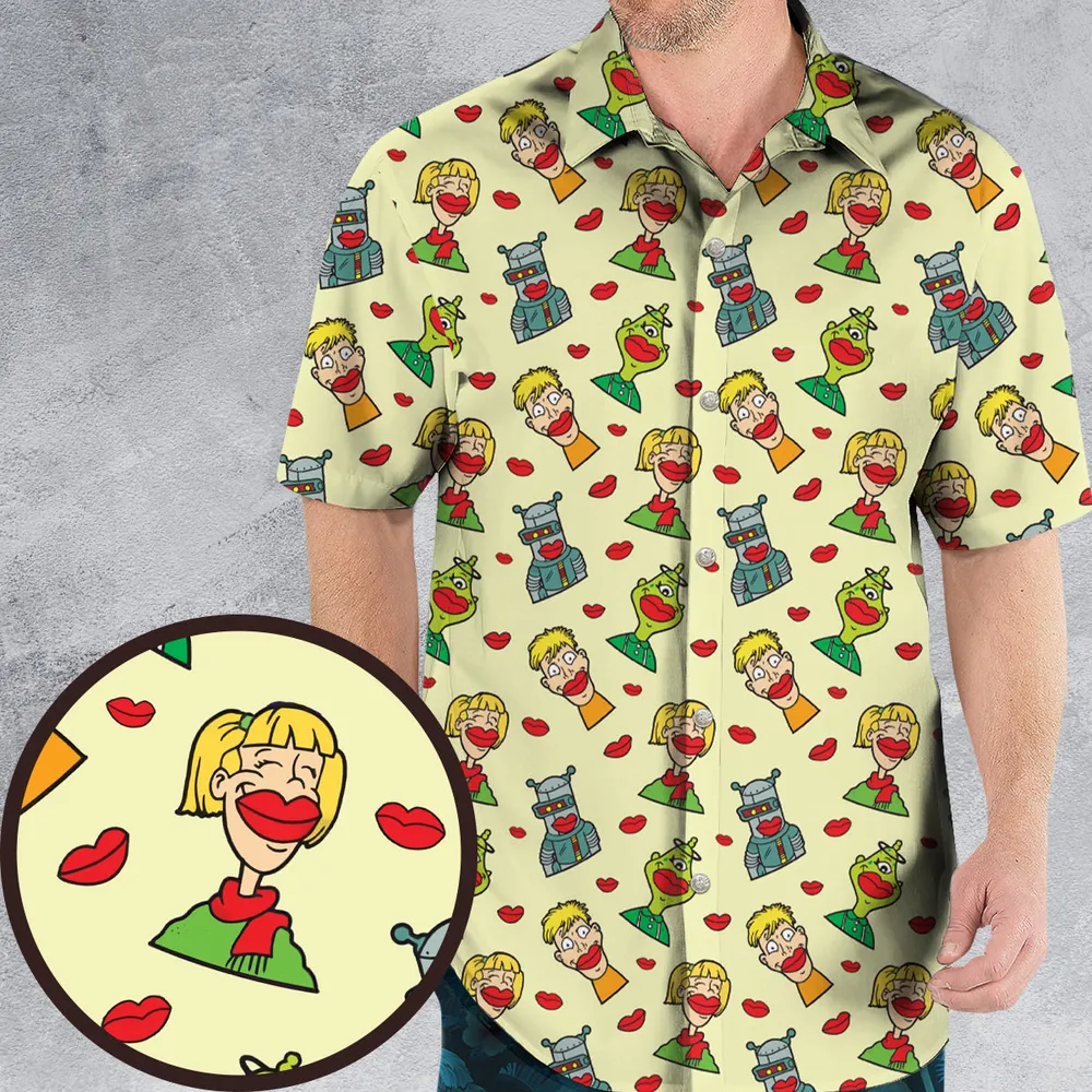 Wack-O-Wax Wax Lips Hawaiian Shirt - 1