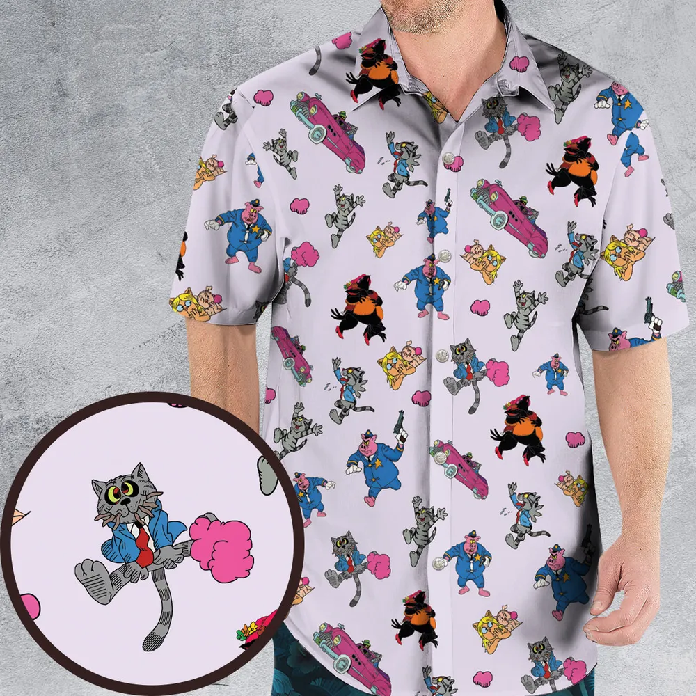Fritz The Cat Characters Hawaiian Shirt - 1