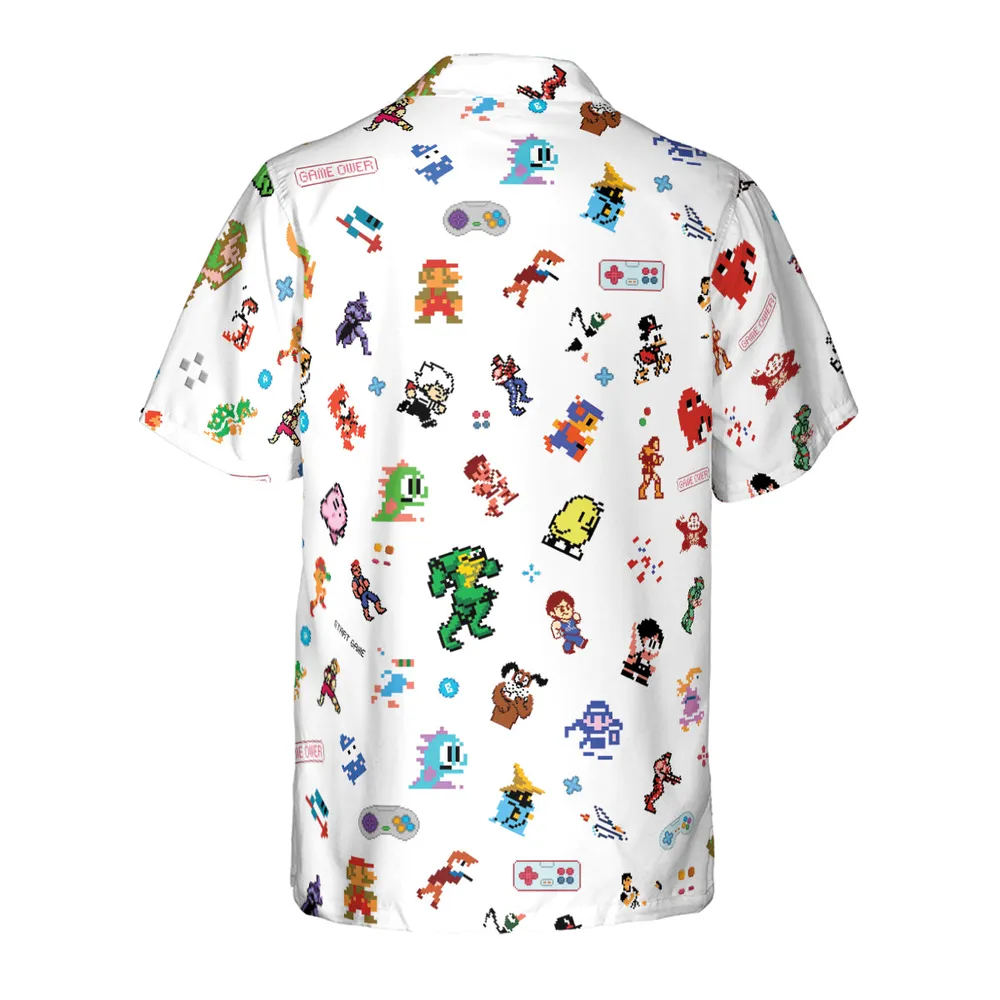 Iconic Video Game Characters Hawaiian Shirt - 3
