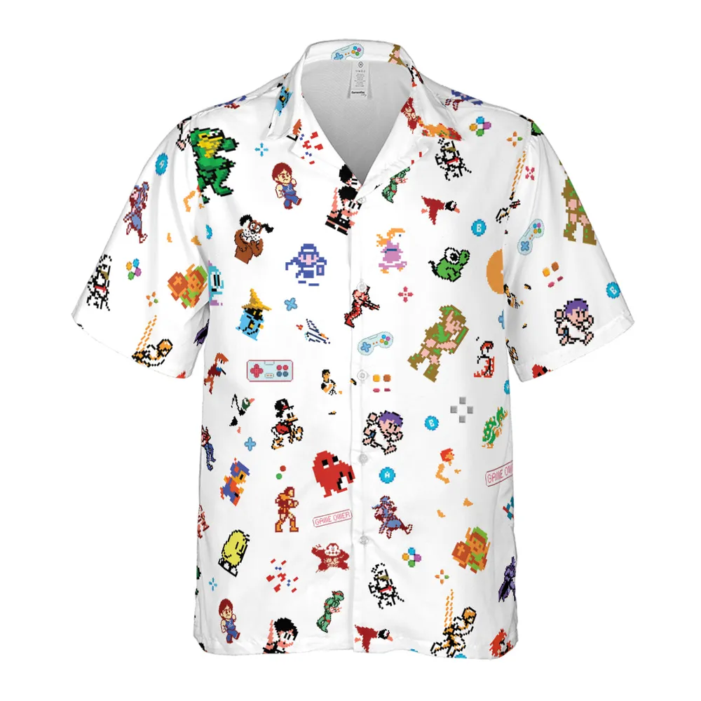 Iconic Video Game Characters Hawaiian Shirt - 2