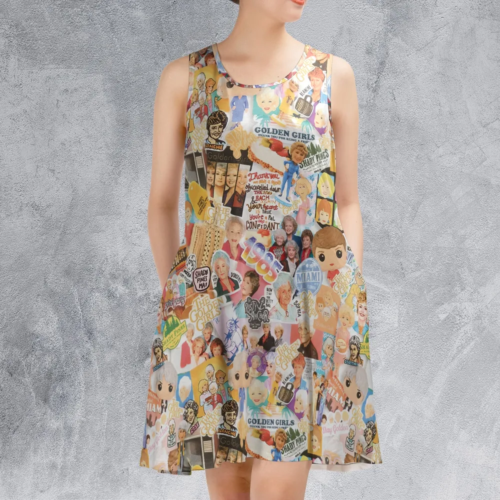 Miami Mood The  Golden Girls Sleeveless Dress - 2