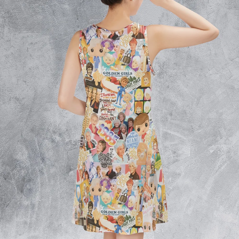 Miami Mood The  Golden Girls Sleeveless Dress - 3
