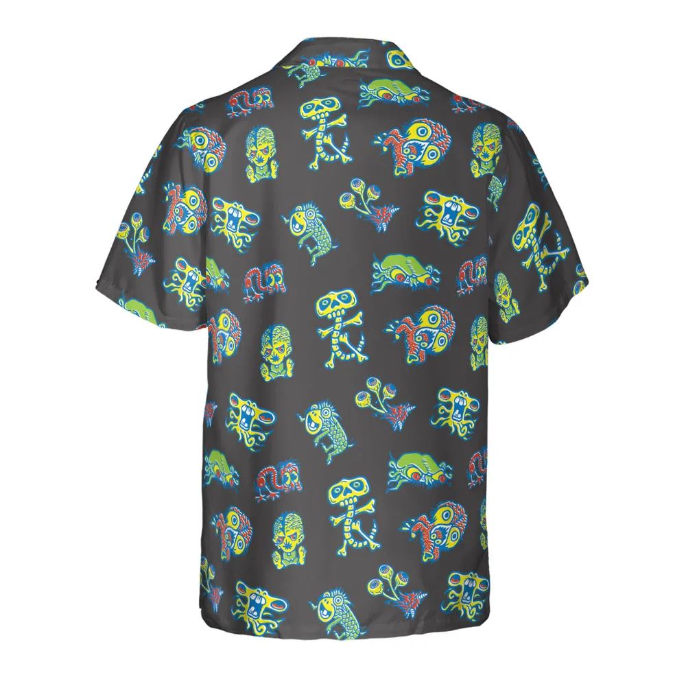 How To Use Monster Tatoos Hawaiian Shirt - 3