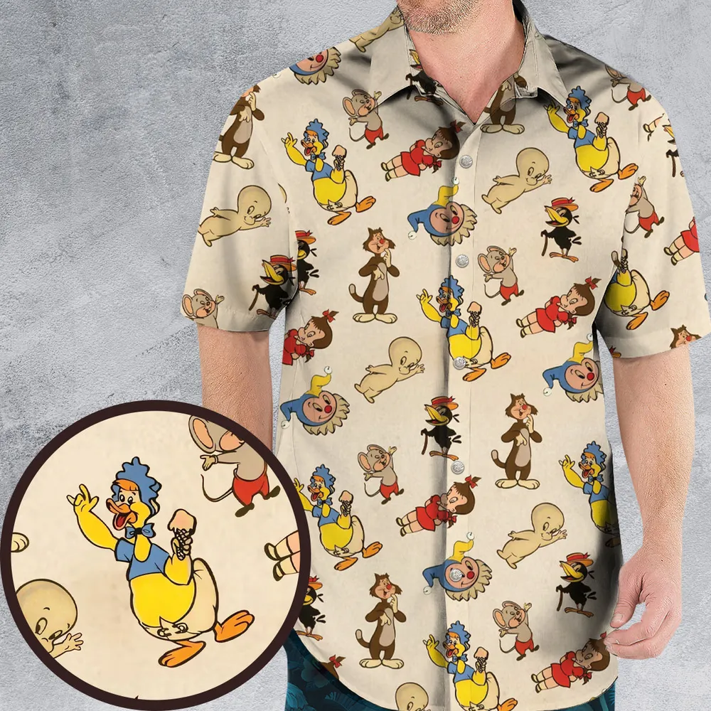 Harvey TV Stars Cartoon Characters Hawaiian Shirt - 1