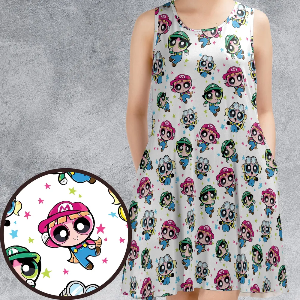 Powerpuff Bros Sleeveless Dress - 1