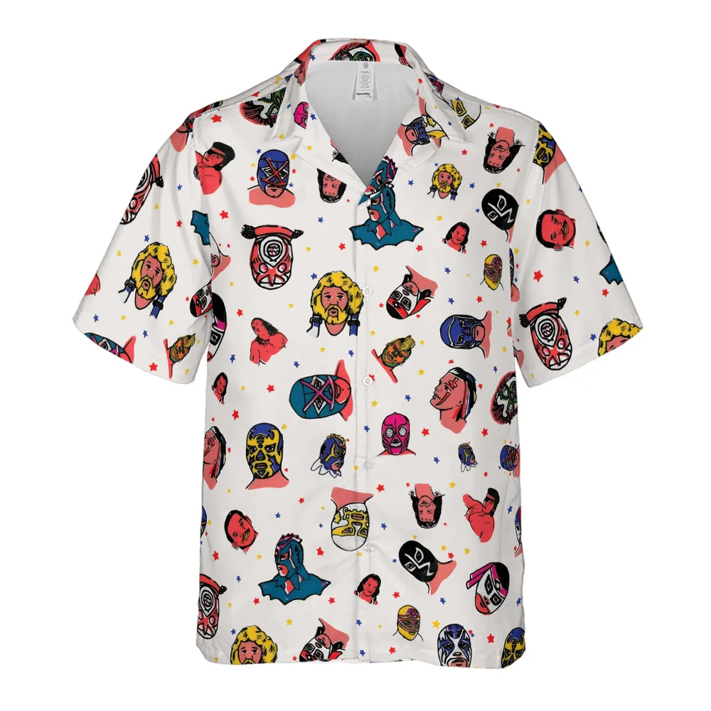 Lucha Libre Wrestling Hawaiian Shirt - 2
