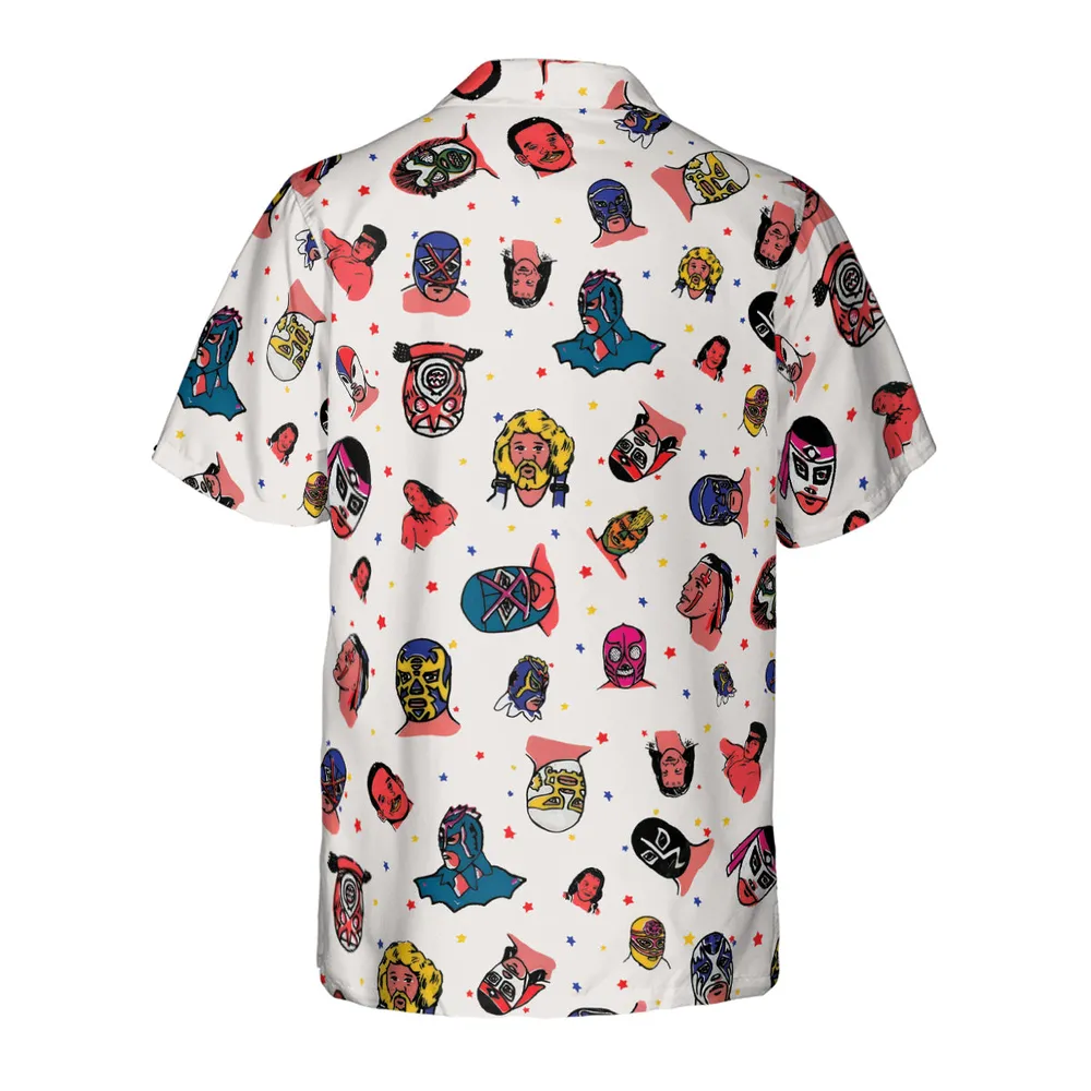 Lucha Libre Wrestling Hawaiian Shirt - 3