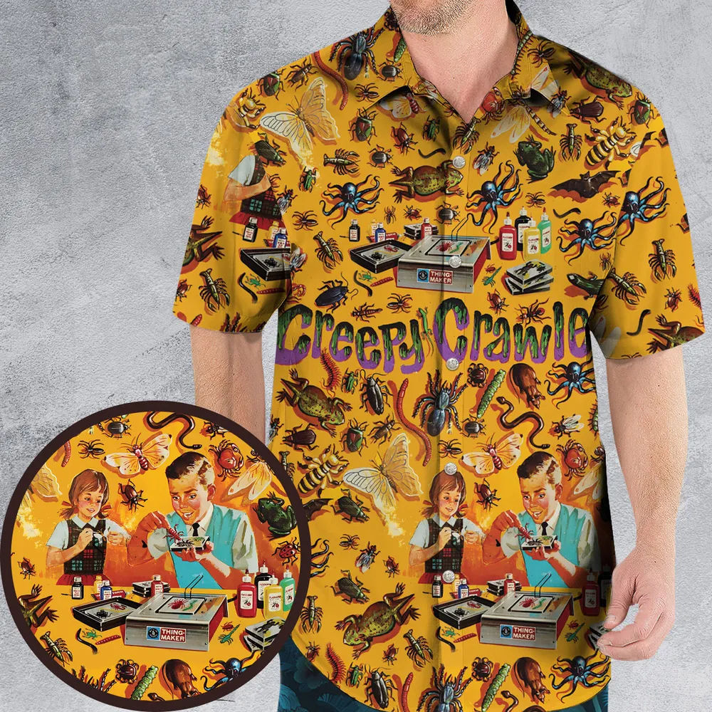 1960s Creepy Crawlers Toy Hawaiian Shirt - 1