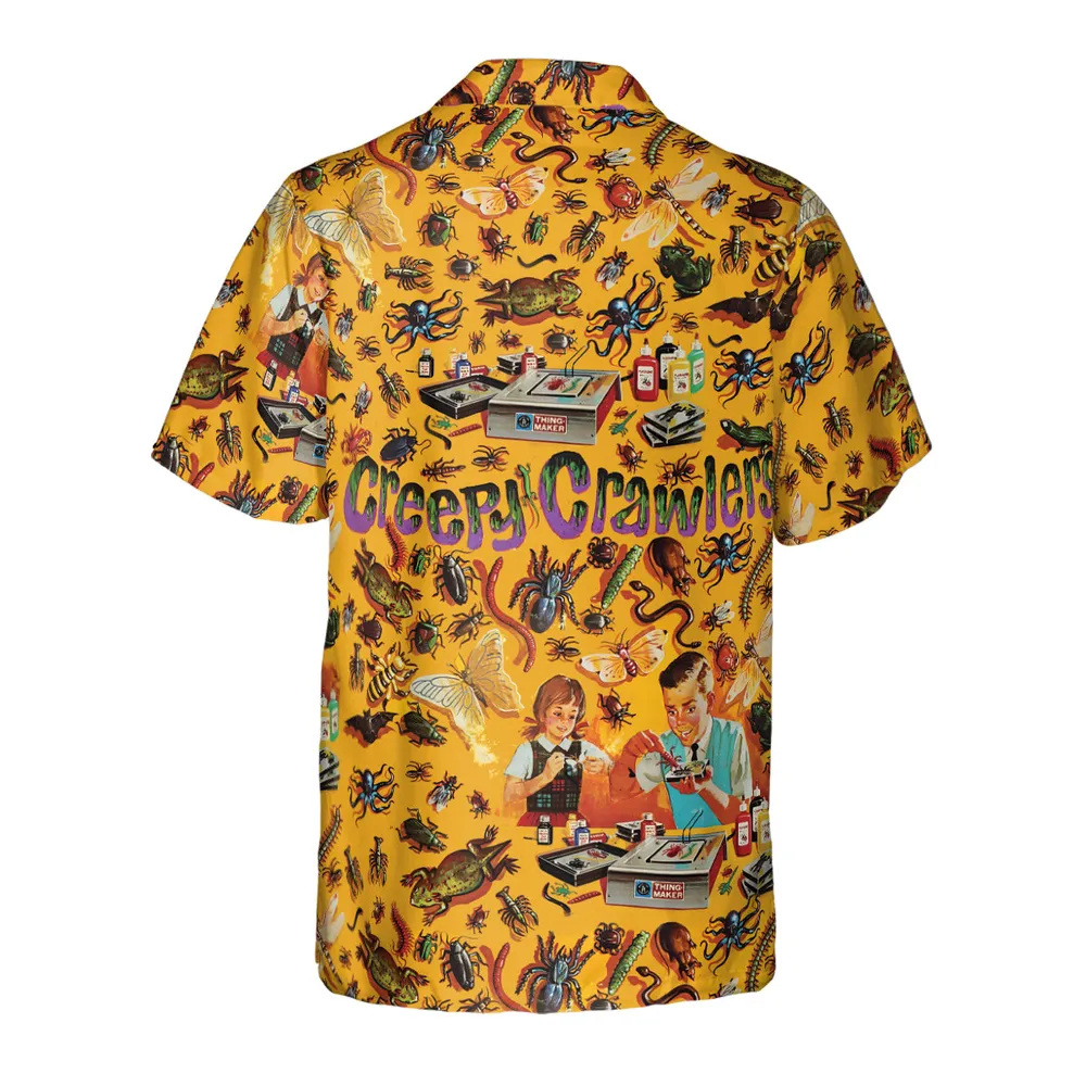 1960s Creepy Crawlers Toy Hawaiian Shirt - 3