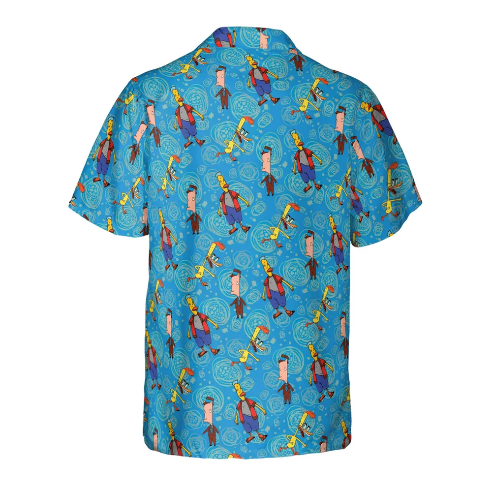 Animated Attitude Duckman Hawaiian Shirt - 3
