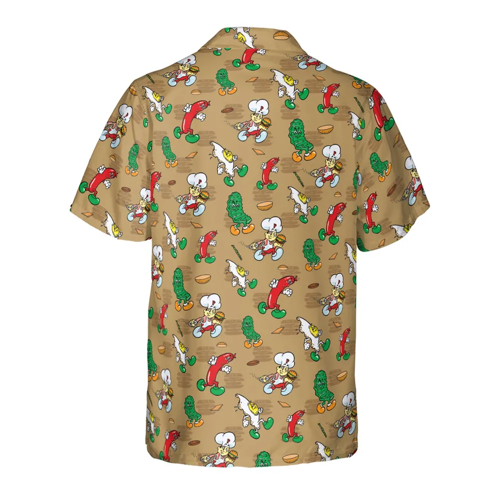 BurgerTime Arcade Hawaiian Shirt - 3