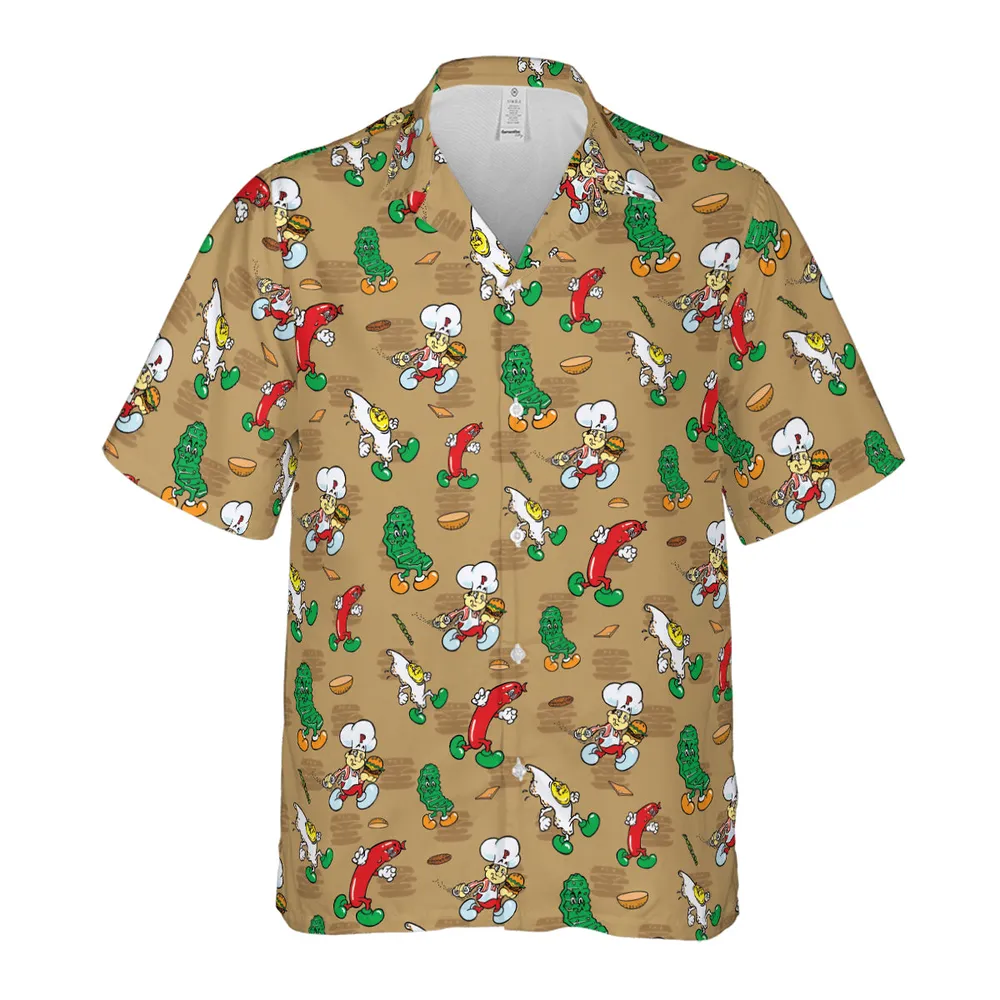 BurgerTime Arcade Hawaiian Shirt - 2