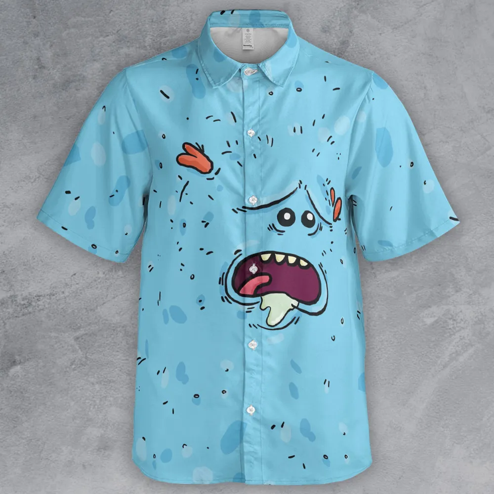Mr Meeseeks Rick and Morty Button Down Shirt - 2