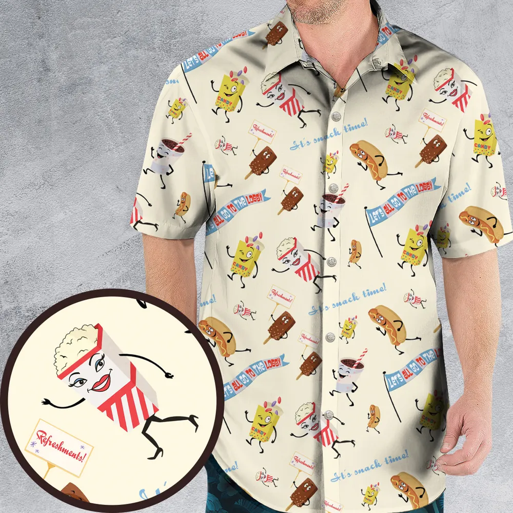 Let's All Go To The Lobby Retro Cartoon Hawaiian Shirt - 1