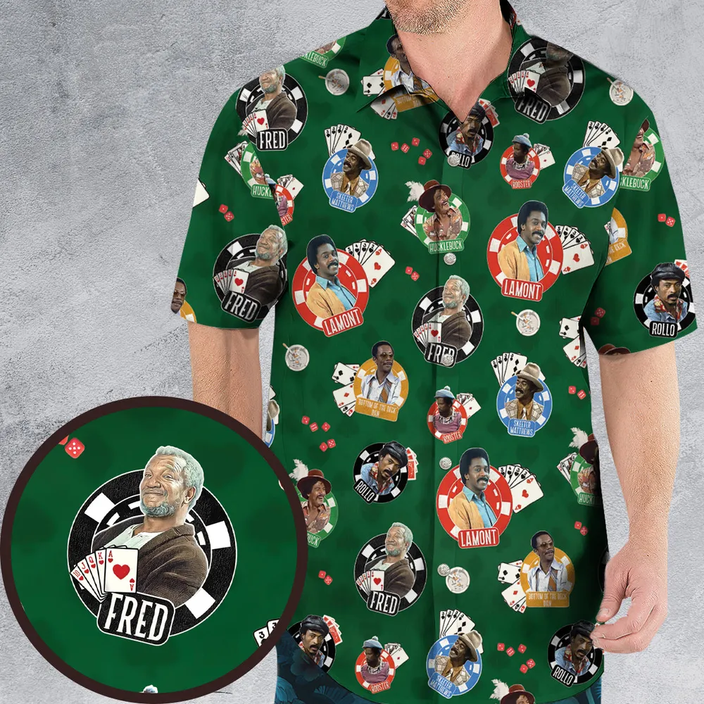 The Card Sharps Sanford and Son Hawaiian Shirt - 1