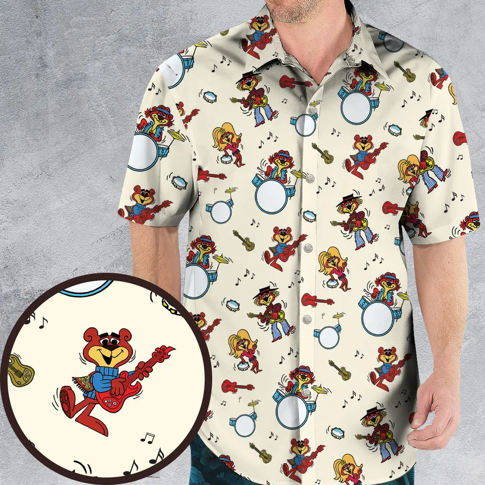 Cartoon band The Sugar Bears Hawaiian Shirt - 1