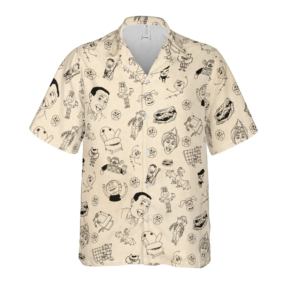 Pee-Wee's Playhouse Characters Hawaiian Shirt - 2