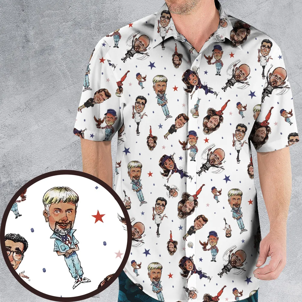 Red White Blaine Waiting For Guffman Hawaiian Shirt - 1