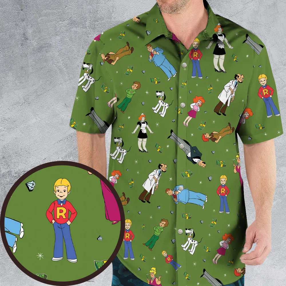 Money Comes To Me Easily Richie Rich Hawaiian Shirt - 1
