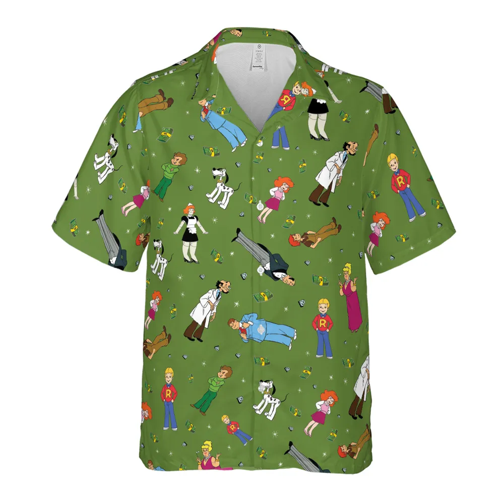 Money Comes To Me Easily Richie Rich Hawaiian Shirt - 2