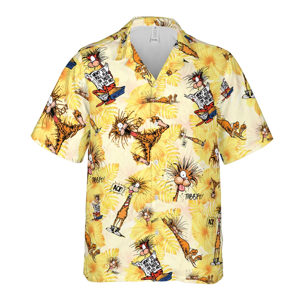 Bill The Cat Bloom County Hawaiian Shirt - 2