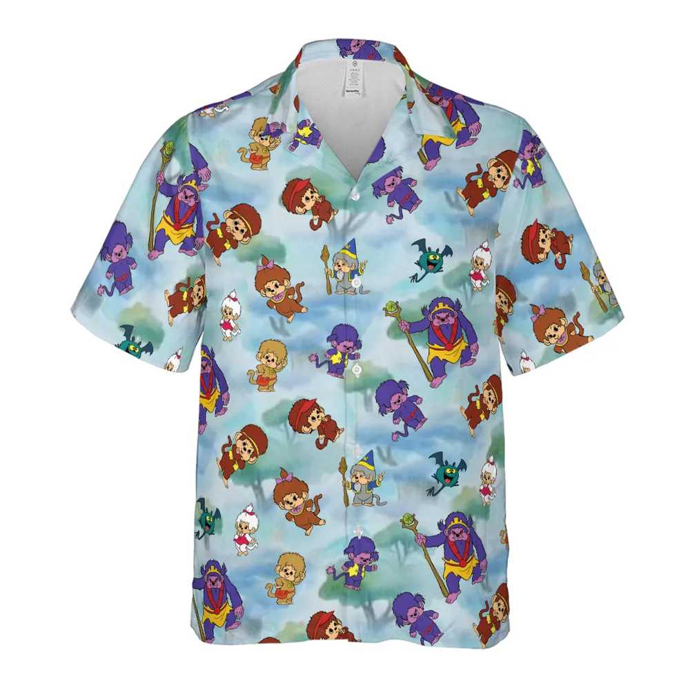 Monchhichis Cartoon Characters Hawaiian Shirt - 2
