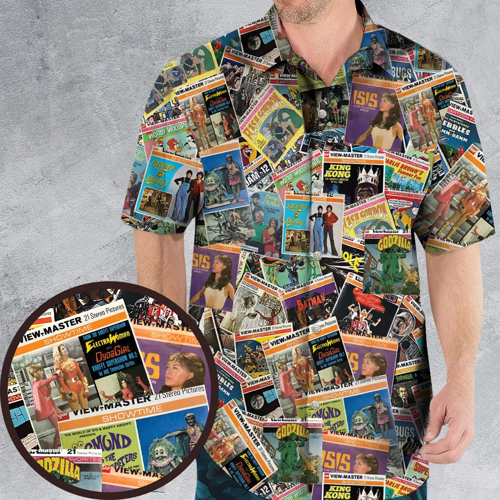 View-Master Collage Hawaiian Shirt - 1